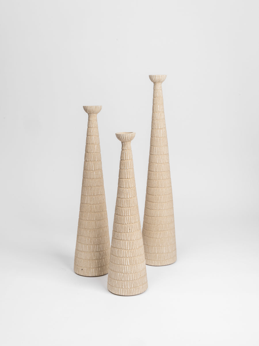 Fawn Candle Sticks - Set of 3